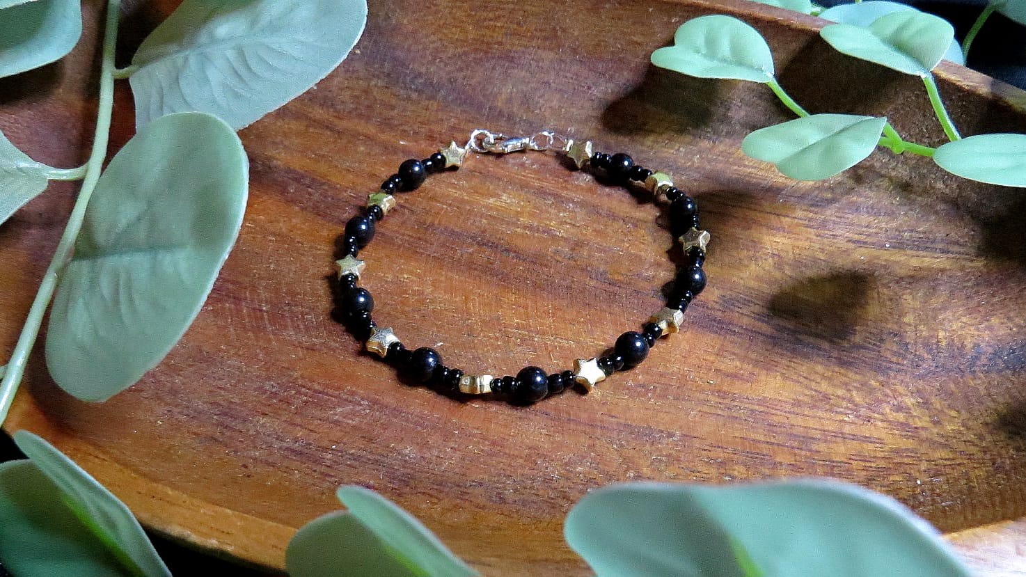 Bracelet black + gold